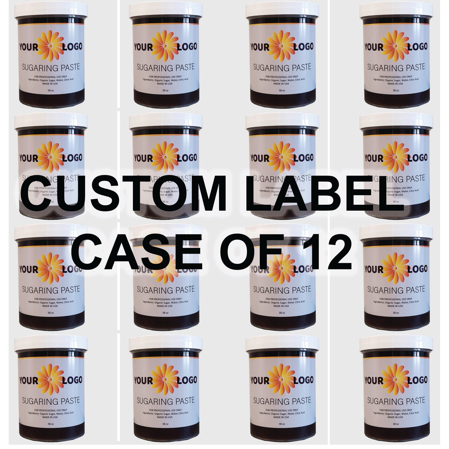 Custom Label Sugar Paste -Case of 12